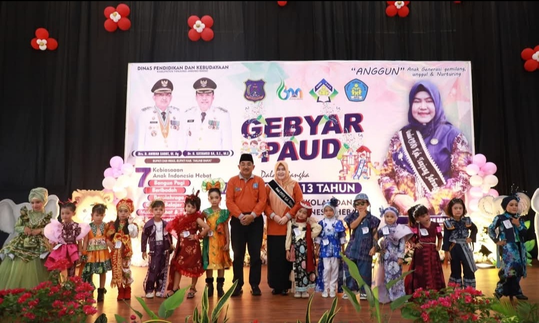 Penuh Warna dan Cinta Anak Negeri, Gebyar PAUD 2025 Tanjab Barat Wujudkan Semangat Generasi ANGGUN